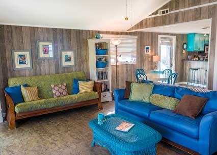 Beach House Living Room pet friendly